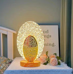 Oval Crystal LED Table Lamp